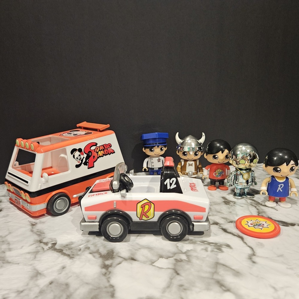 Ryan's World Toys Lot‎ Of 14 Figures + 2 Vehicles - Picture 10 of 11